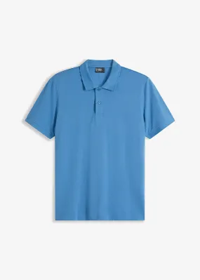 Polo de piqué de manga corta Azul cristal