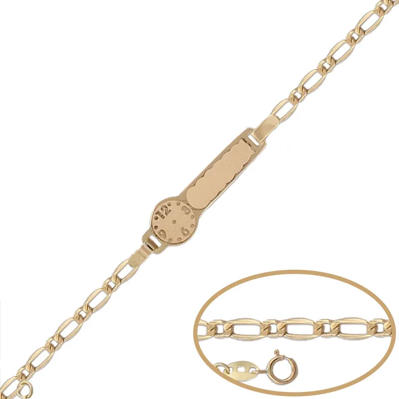 Pulsera Bebé Oro 13cm.