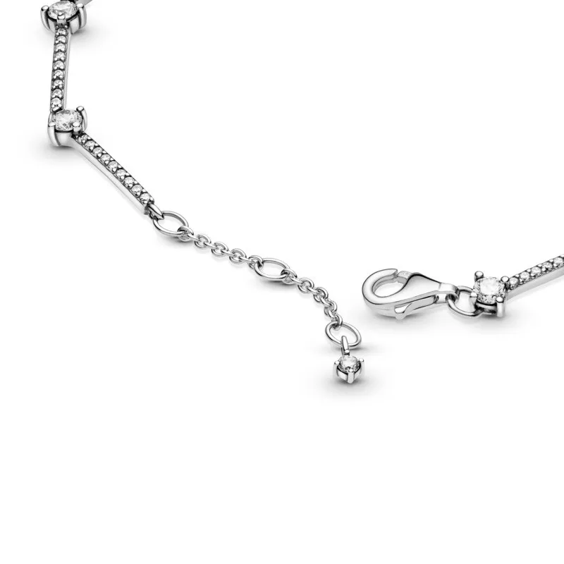 Pulsera en plata de Ley Barras Brillantes en Pave 599217C02