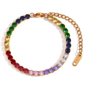 Pulsera Tenesis Multicolor Oro