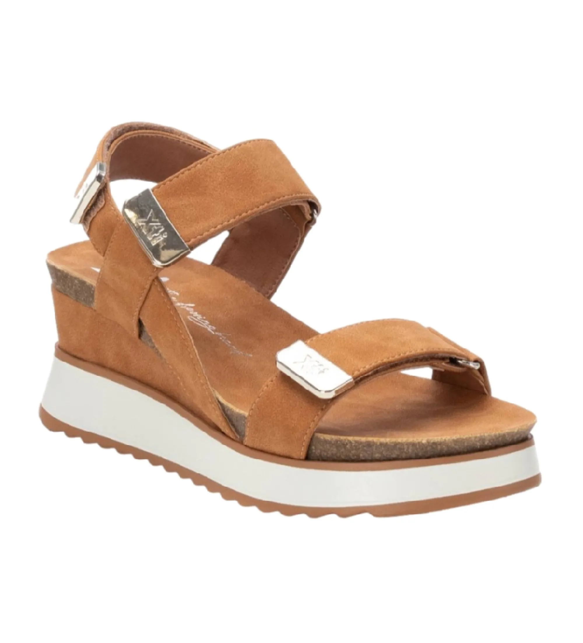 Sandalias con cuña 142619 marrón -altura cuña: 7cm-