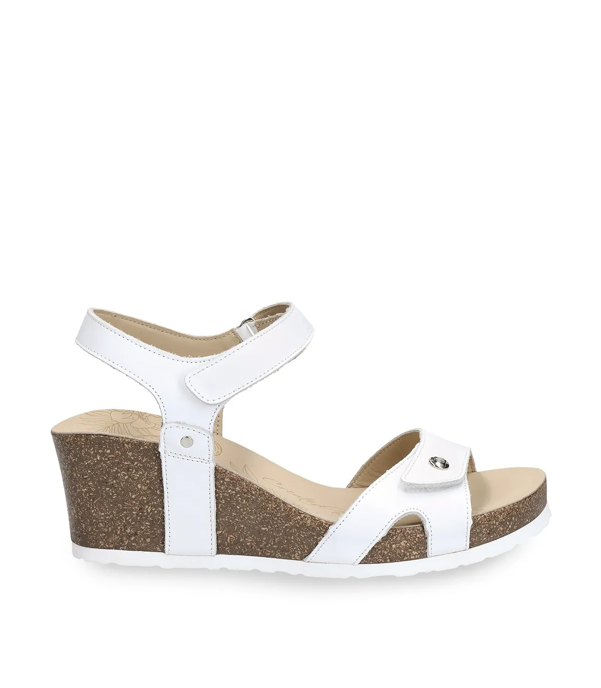 SANDALIAS DE CUÑA PANAMA JACK JULIA BASIC BLANCO