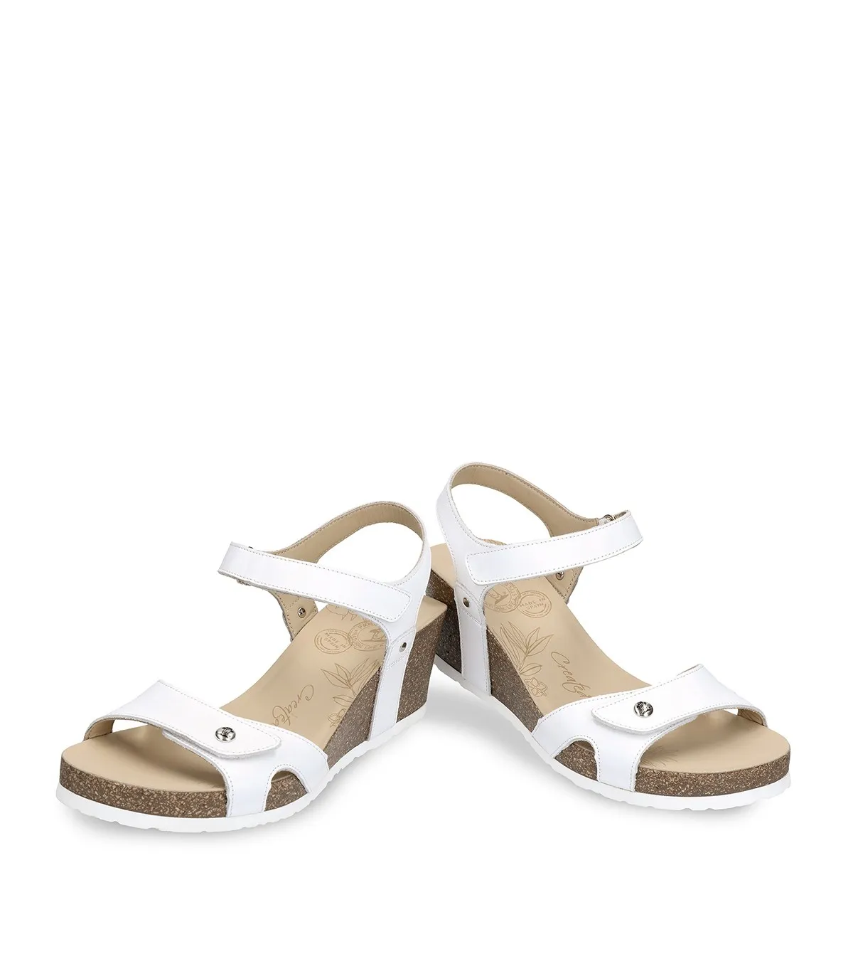 SANDALIAS DE CUÑA PANAMA JACK JULIA BASIC BLANCO