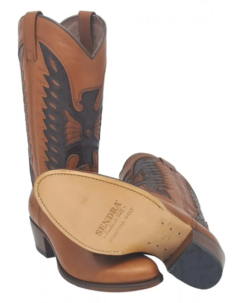 SENDRA - Botas Cowboy Debora Cera Crust 18492