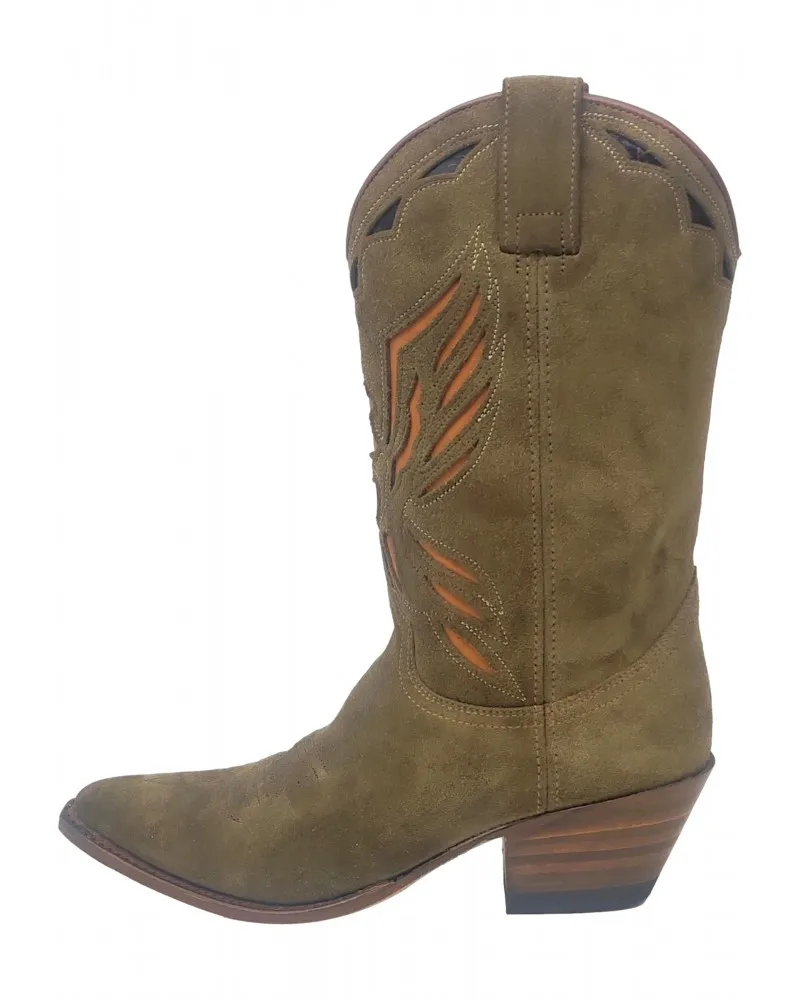 SENDRA - Botas Cowboy Lia en Serraje con Transparencias Modelo 18657