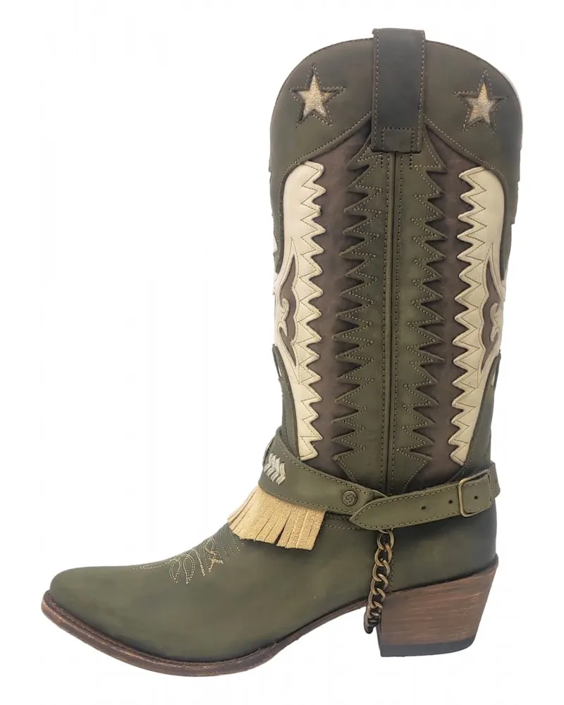 SENDRA - Botas Lia Lavado con Arnés Modelo Flota 14144