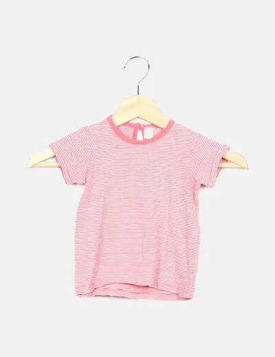 Tex Camiseta rosa de rayas