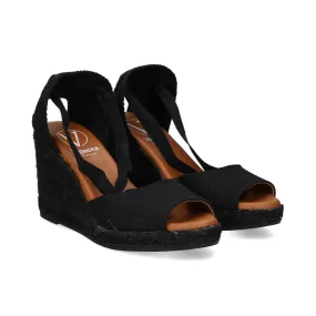 VIGUERA Sandalias cuña de Mujer NEGRO