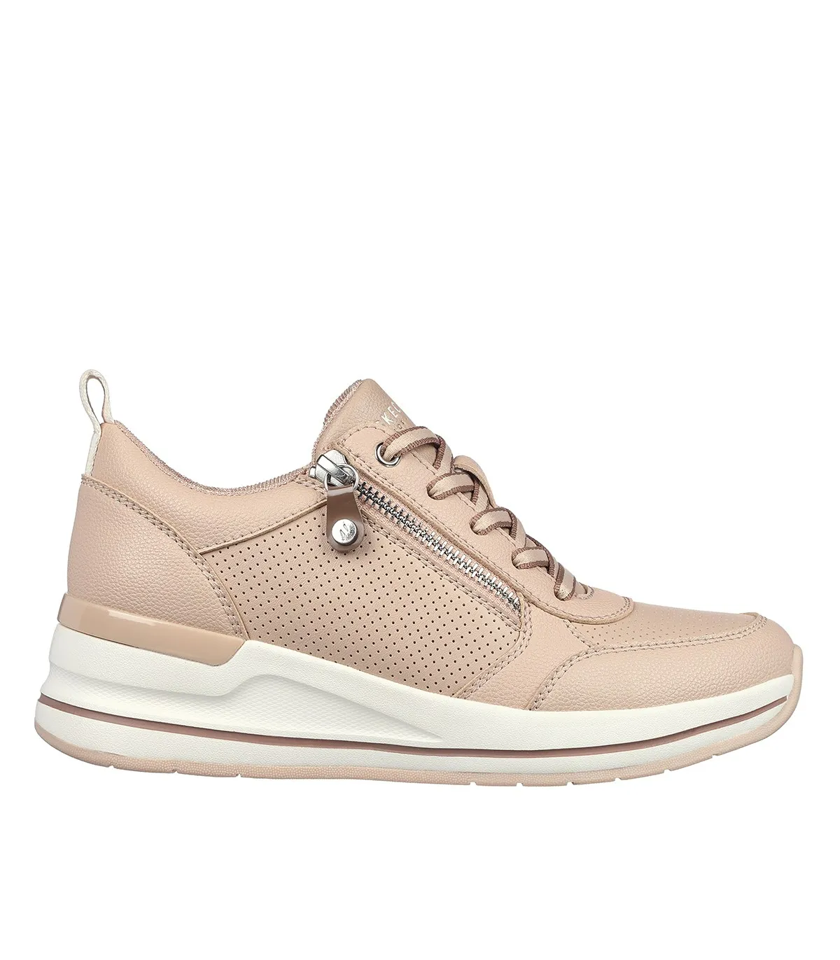 ZAPATILLAS DE CORDONES CON CUÑA SKECHERS Billion 2 - Side Lines NATURAL