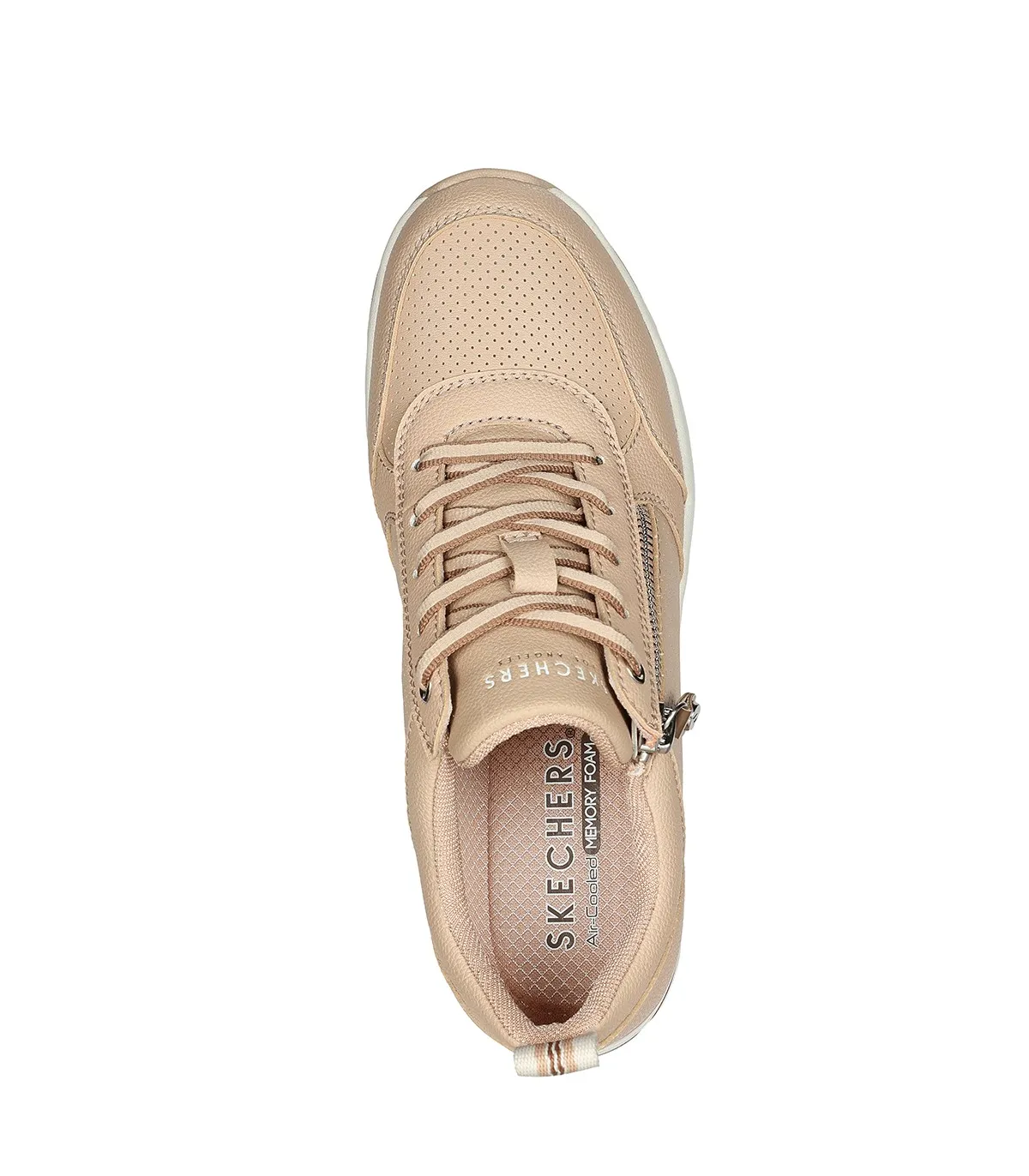 ZAPATILLAS DE CORDONES CON CUÑA SKECHERS Billion 2 - Side Lines NATURAL