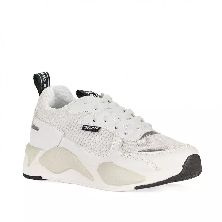 Zapatillas deportivas Sweden Klë blancas con partes en crema