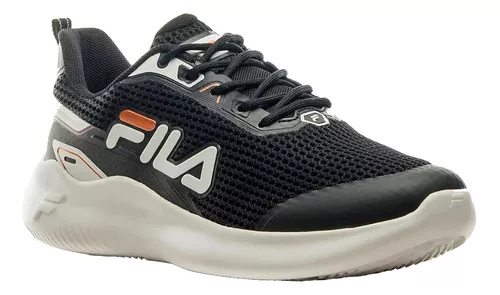 Zapatillas Mujer Fila Gear Deportivas Running Negras Empo