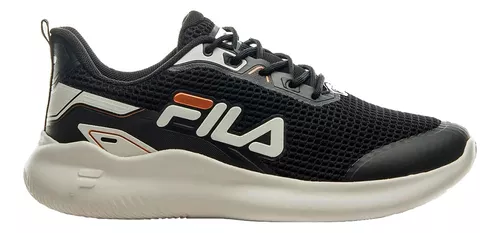 Zapatillas Mujer Fila Gear Deportivas Running Negras Empo