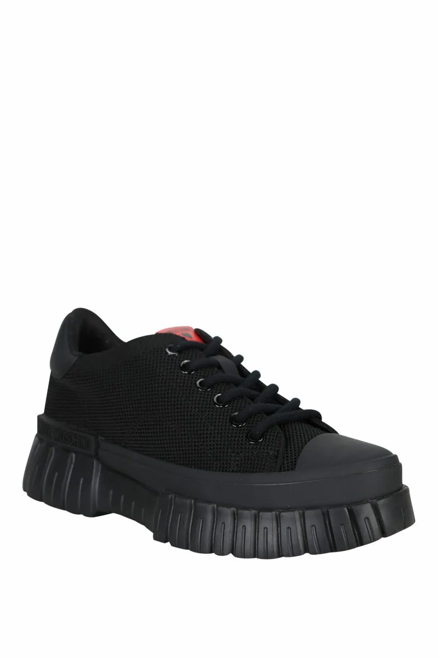 Zapatillas negras mix con logo