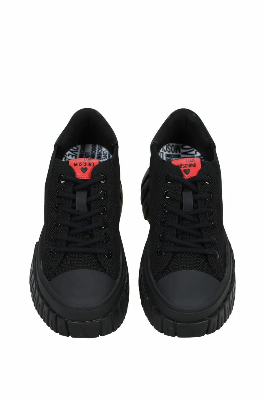 Zapatillas negras mix con logo