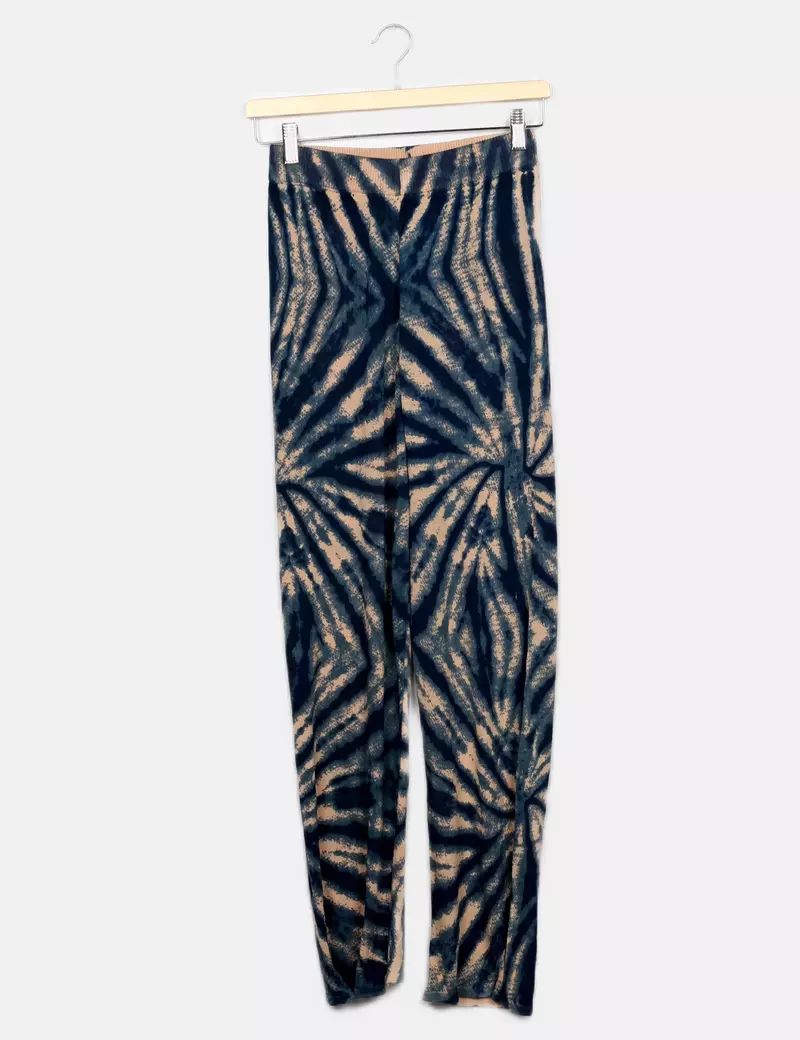 Zara Pantalones de tela Fluido