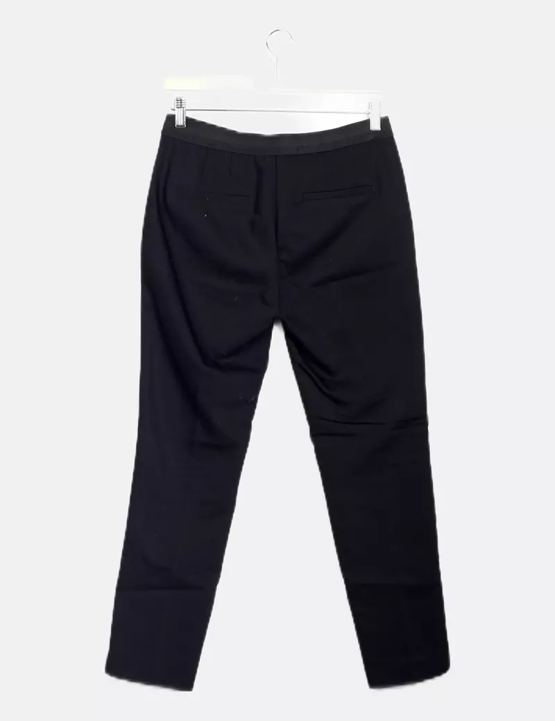 Zara Pantalón chino negro de vestir